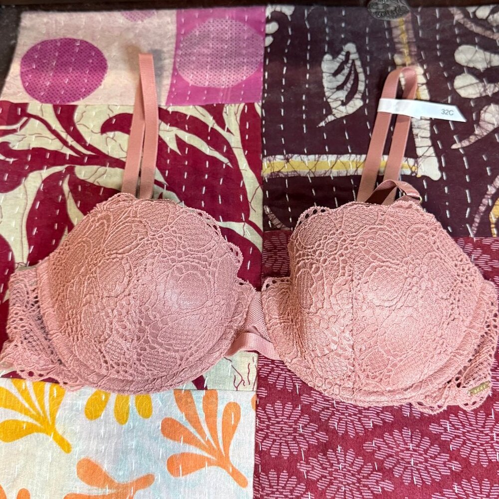 DKNY Superior Lace Balconette Bra Whisky Rose